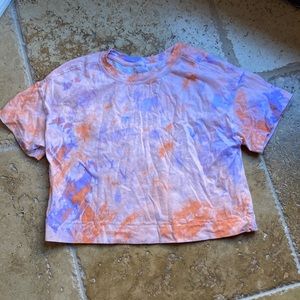 💵3 for $20✅Purple and orange tie-dye medium T-shirt